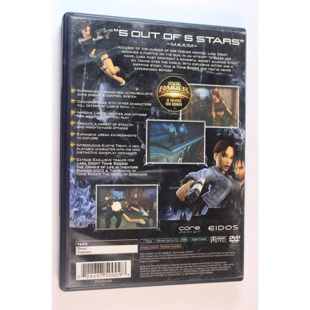 Lara Croft: Tomb Raider The Angel of Darkness (Sony PlayStation 2, PS2) Complete